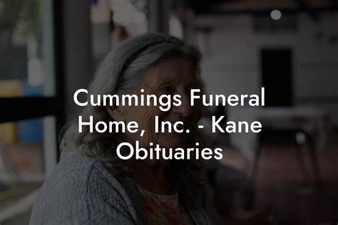 cummings funeral home in kane pa|cummings funeral home obituaries.